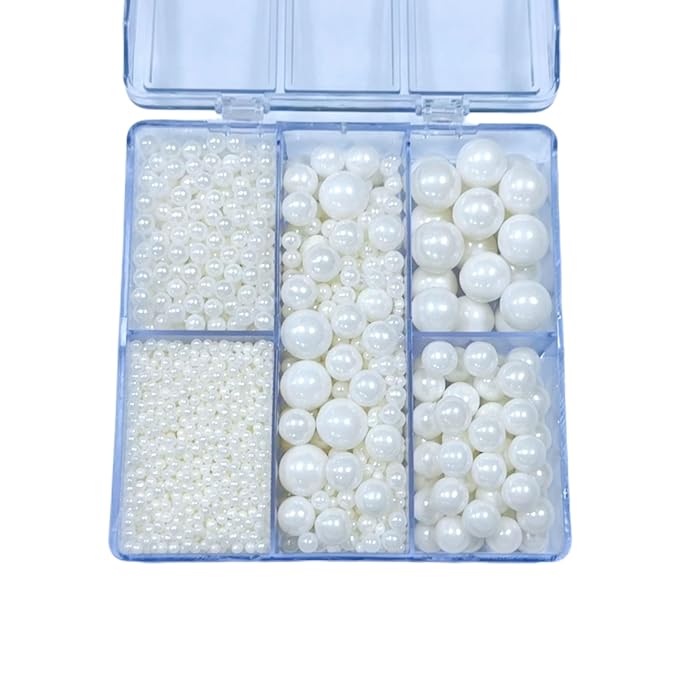 Sentovac White Nonpareils Pearls Mixing Cake Sprinkles Cake and Cupcake Topper Decorations Sprinkles for Decorating Party Supplies
