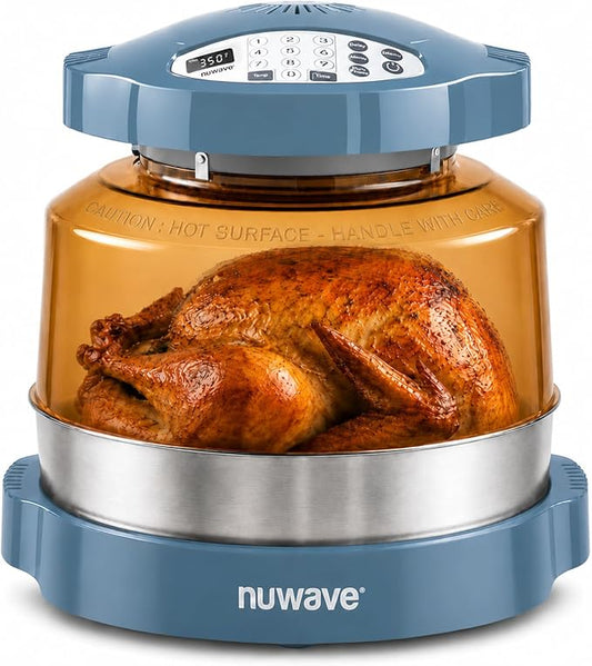 Nuwave Pro Plus 2 Countertop Infrared Oven with Stainless Steel Extender Ring, Triple Combo Cooking Power, Adjustable Temperature Control, Large Capacity Roaster, Air Fryer & Convection Oven, 20673V01