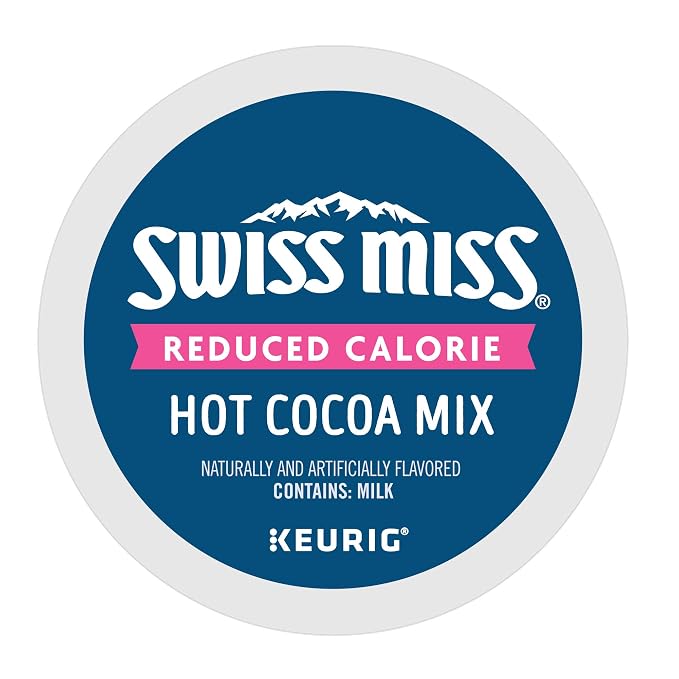 Swiss Miss Sensible Sweets Light Hot Cocoa, Keurig Single-Serve Hot Chocolate K-Cup Pods, 96 Count
