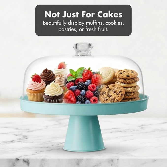 Table Concept Cake Stand, Footed Cake Stand with Lid, Serving Platter, Housewarming Gifts
