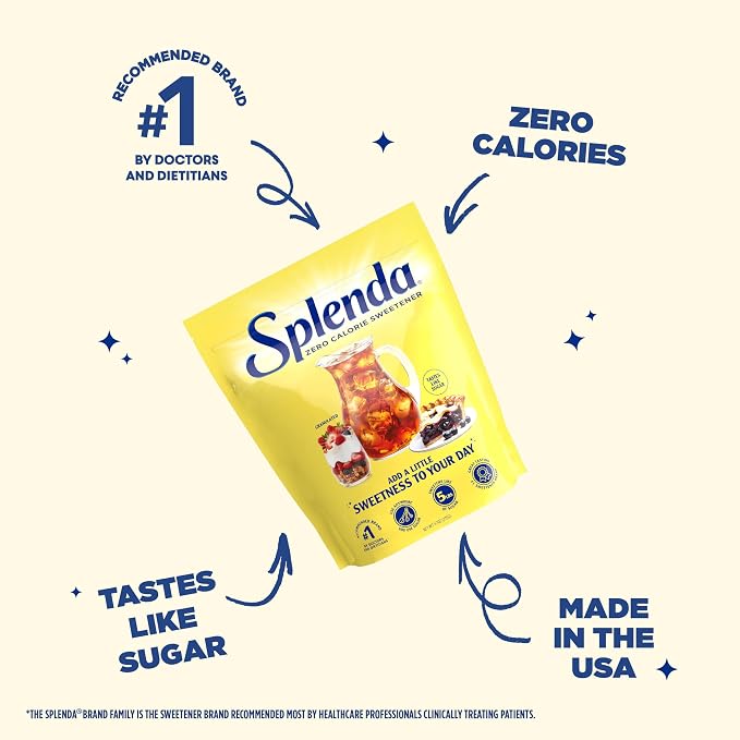 SPLENDA Zero Calorie Sweetener, Granulated Sugar Substitute, 9.7 Oz