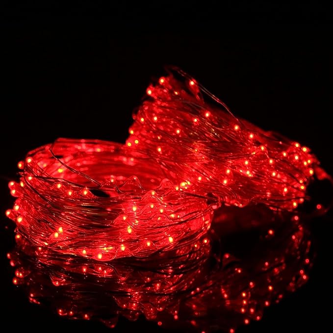 LED Balloons 10 PACKS, 20 Inches Light Up BoboBalloons Helium Style,Glow Bubble Balloons for Christmas Wedding Birthday Valentines Day Halloween Party Supplies Decorations (Red light)