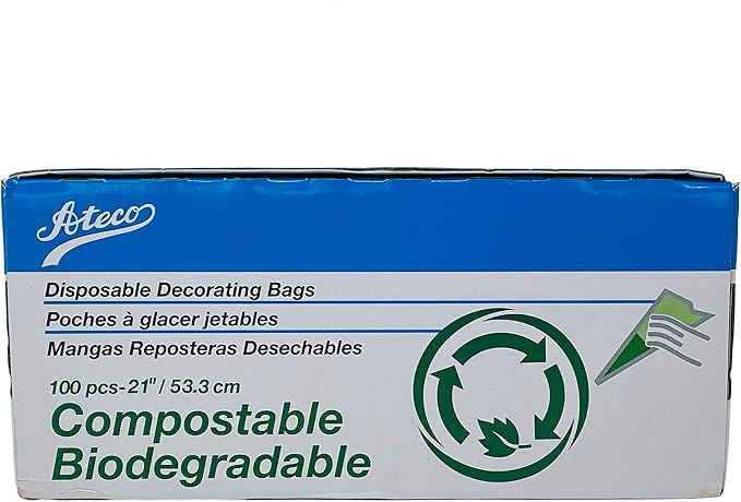 Ateco 21" Compostable and Disposable Decorating Bags, 100 pack