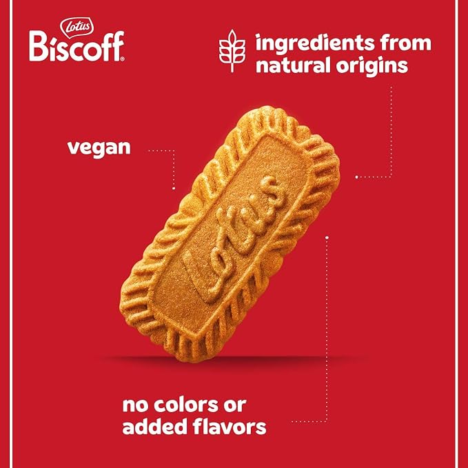 Lotus Biscoff Airplane Cookies,Caramelized Biscuit Cookies,Two-Pack,Vegan,80 Count (Pack of 2)
