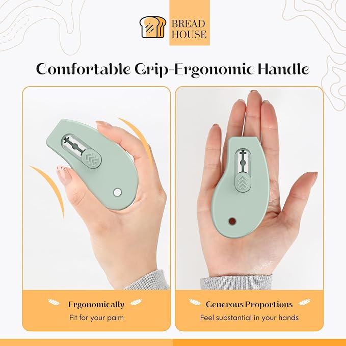 Bread Lame Sourdough Scoring Tool, Extractable & Magnetic Bread Scoring Tool, Bread Scoring Knife for Sourdough Bread Baking, Bread Scorer Tool with 5 Replaceable Razor Blades