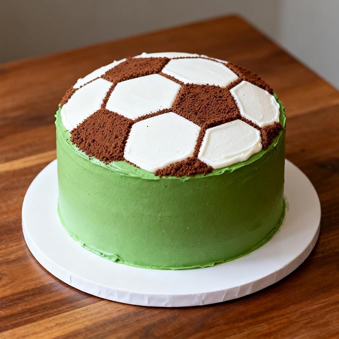 7 Pack Soccer Cookie Cutter Football Cookie Cutter Hexagon Cookies Cutters Football Mold Footballs Cake Decorations Soccer Cake Fondant Baking Molds for Baking Biscuit and Sandwiches