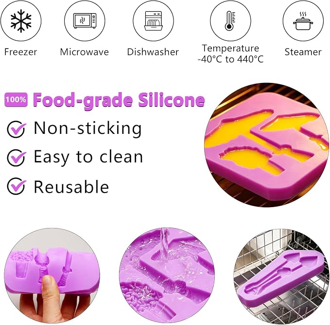 Mushroom Chocolate Mold Mushroom Silicone Mold for DIY Cake Decorating, Chocolate Candy, Sugar Craft, Epoxy Craft, Fringe Clay