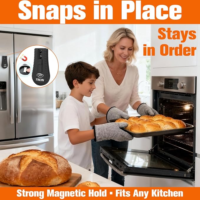 Bread Lame Dough Scoring Tool, Extractable & Magnetic Bread Scoring Tool with 6 Razor Blades
