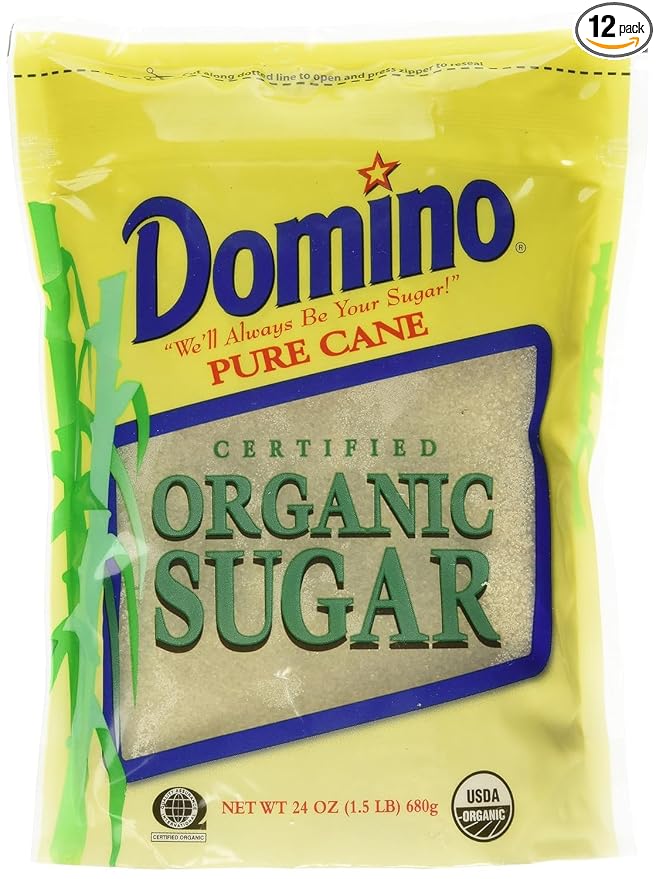 Domino Sugar, Certified Organic, 1.5-Pound Pouches (Pack of 12)