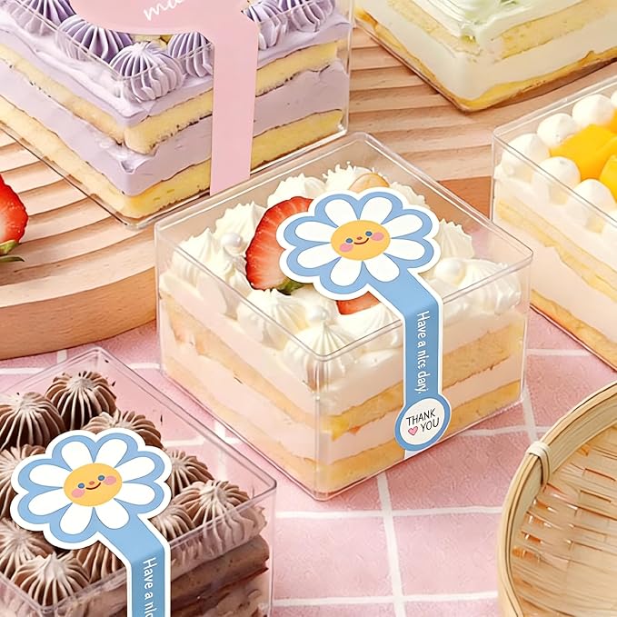 300pcs Colorful Handmade Food Baking Label Stickers for Baked Goods Packaging (StyleF)