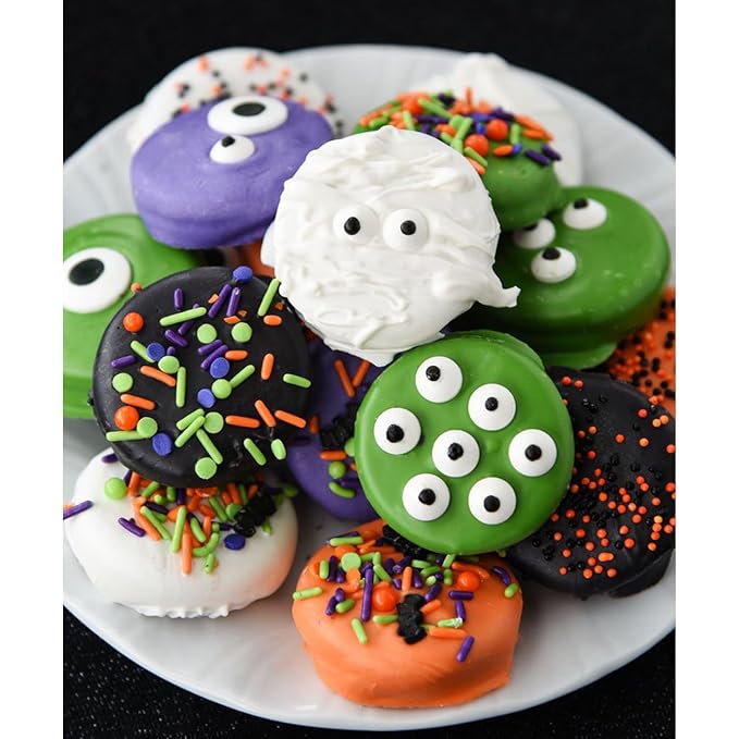 Candy Eyeballs Sprinkles 250 count Edible Eyes for Cake Decorating Cupcake, Cookies, Ice Cream Topper Cake Sprinkles Baking, Perfect for halloween Party, Christmas, New Year’S Eve, Easter (10mm Eyeballs)
