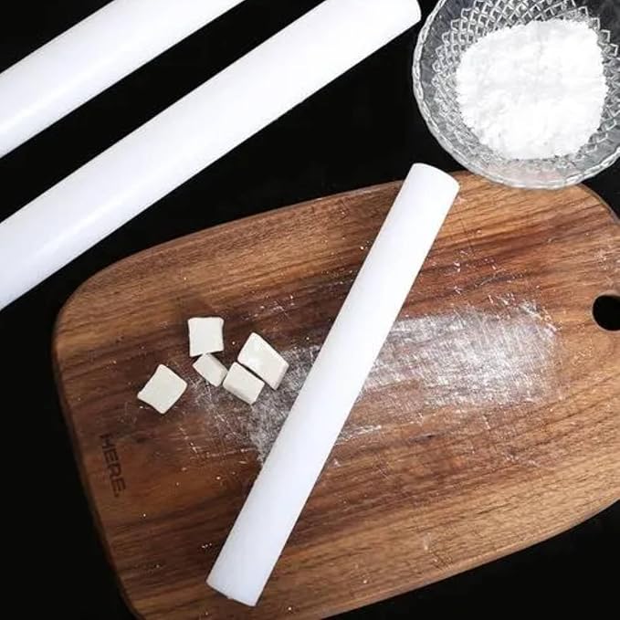 Fondant Rolling Pin, 9.1in Cake Rolling Pin Non Stick Roller Nylon Pizza Dough Roller DIY Cake Baking Decorating Tool for Cookie Pastry Fondant