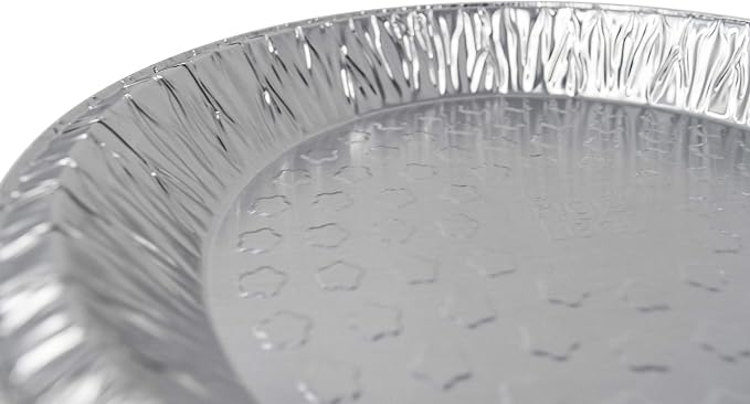 Fig & Leaf (360 Pack) Premium 9-Inch Pie Pans l Disposable Aluminum Foil l Heavy-Duty l Tin Plates for Tart Quiche Pies