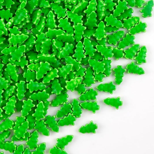 Edible Green Sprinkles, Green Tree Sugar Sprinkles for Cake Decorating, Cupcake Toppers, Cookies, Edible Baking Cake Decorations, Easter Party Holiday Supplies, 180g/6.35oz