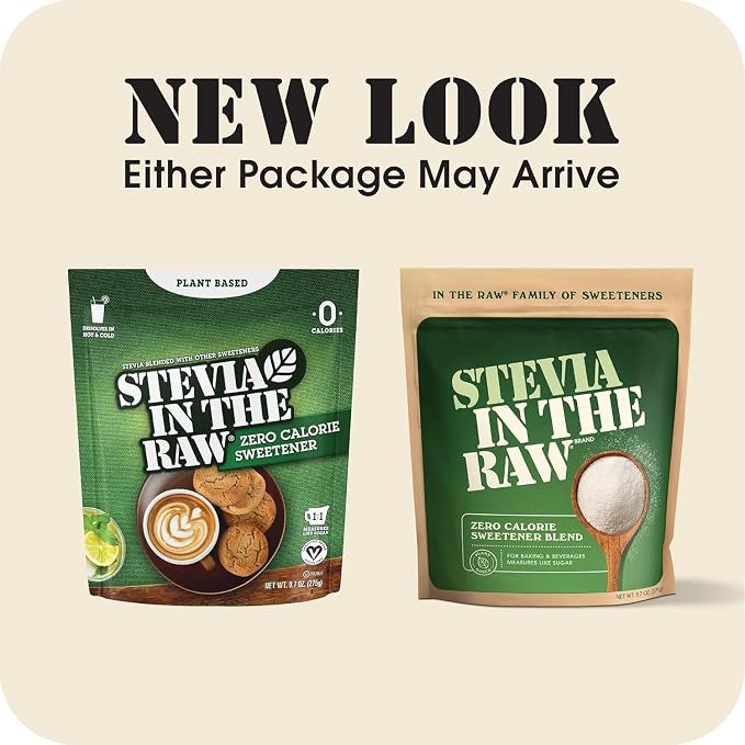 Stevia In The Raw Bakers Bag, Plant Based Zero Calorie Sweetener, No Added Flavors or erythritol, Sugar-free Sugar Substitute for Baking, Suitable For Diabetics, Vegan, Gluten-Free, 9.7Oz Bag (Pack of 1)