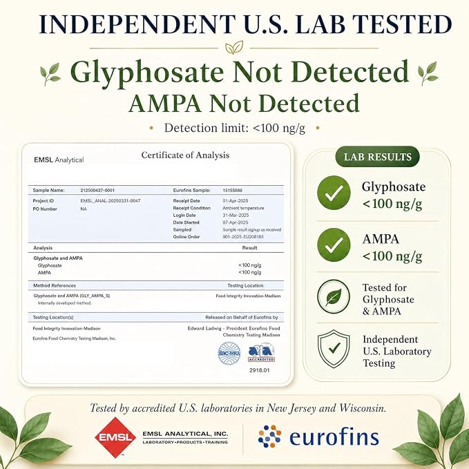 Eurasian Legacy Imported Lab-Tested Glyphosate-Free Wheat Flour, High-Protein, Unbleached, Non-GMO, for Bread, Sourdough & All-Purpose Baking, 3 lb