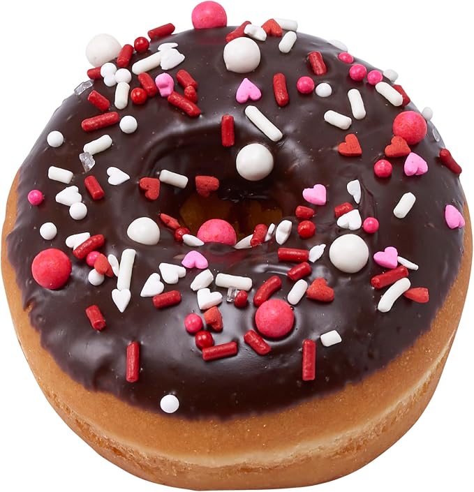 DecoPac Love Struck Fusion Mix Sprinkles, 26oz, Shaped Candy Sprinkles in Handheld Container, Edible Decorations For Valentines & Anniversary Celebration Cakes, Cupcakes, Cookies and Donuts