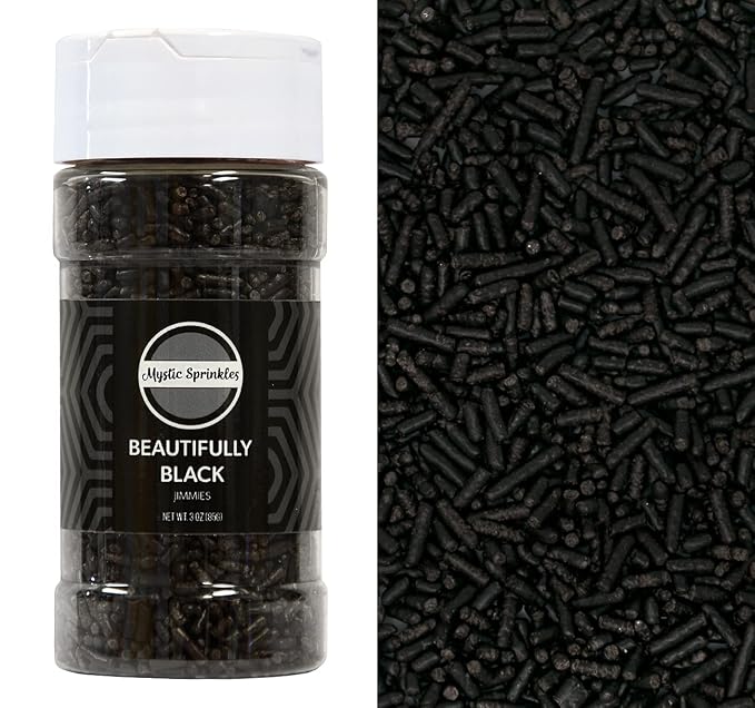Mystic Sprinkles Solid Color Jimmy Sprinkles (Beautifully Black)