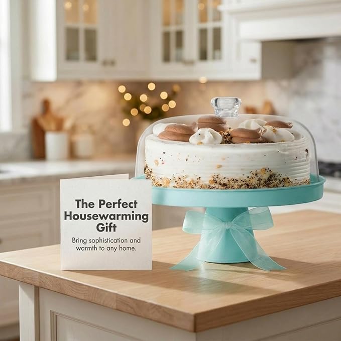 Table Concept Cake Stand, Footed Cake Stand with Lid, Serving Platter, Housewarming Gifts