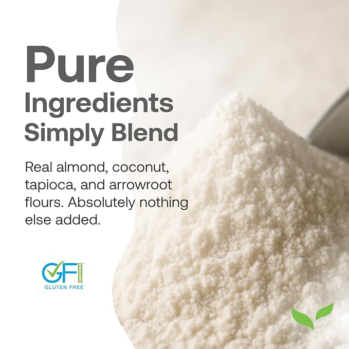 Quay Naturals Grain Free All Purpose Baking Flour – Soft & Fluffy Texture, Gluten Free, Paleo Friendly, 16oz (1 lb)