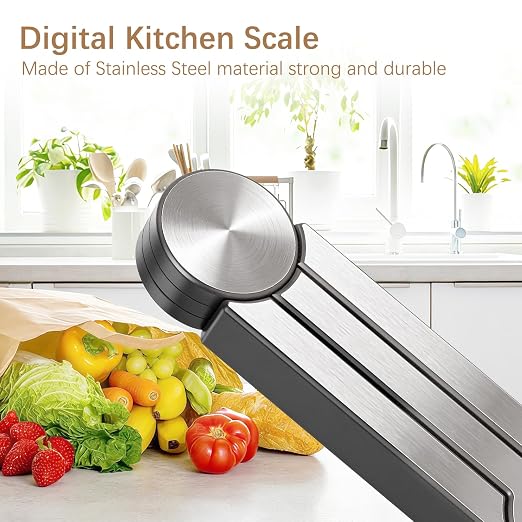 Portable Food Scale, Folding Digital Kitchen Scale, Mini Pocket Gram Ounce Scale for Travel Diet Calorie Control Cooking