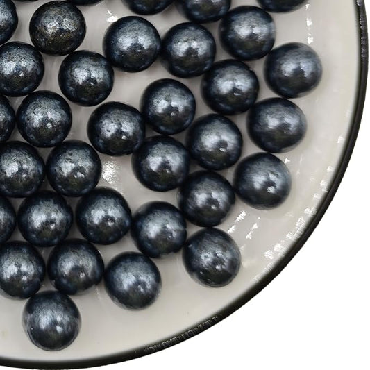 Edible Black Pearl Sugar Sprinkles 3.53 oz, 14mm Candy Pearls Ideal for Baking,Cake and Cupcake Toppers,Cookie Decoration,Ice Cream Topping,Wedding Shower Valentines Halloween Christmas