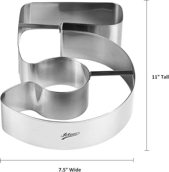 Ateco Extra Large Number 5 Cake Cutter
