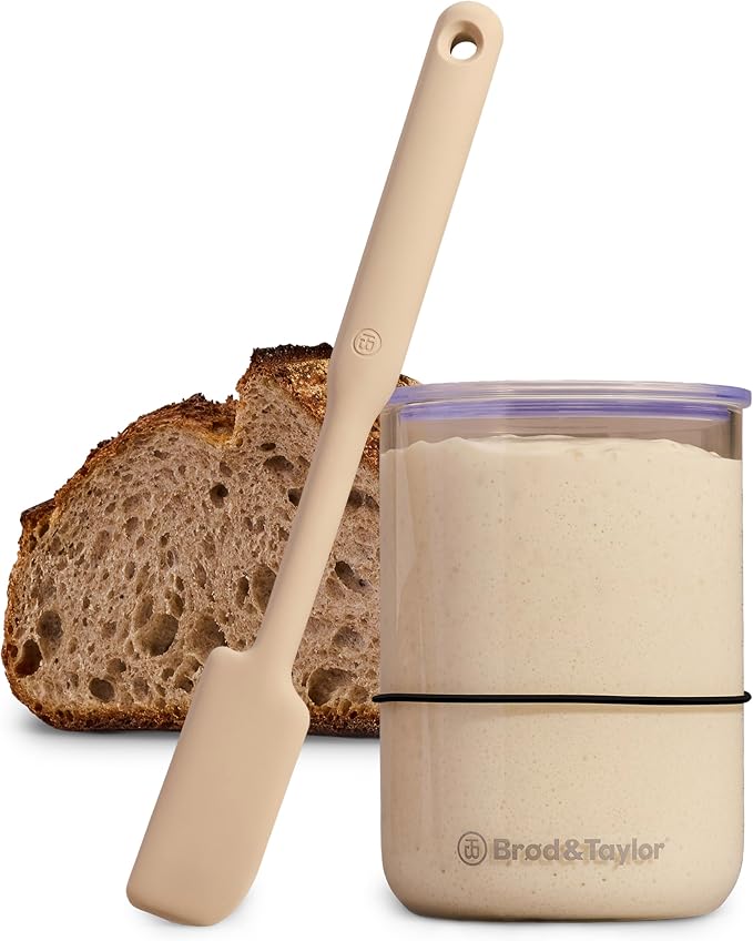 Brod & Taylor Sourdough Essentials Kit with 32oz Starter Jar and Spatula, 100% Dishwasher Safe Bread Baking Supplies & Accessories