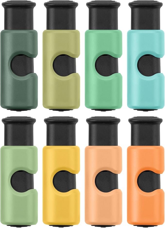 Mr. Pen- Squeeze and Lock Bread Bag Clips, 2.4 Inch, 8 Pack | Multicolor Squeeze Lock Clips, Reusable Bag Closures for Bread, Snacks, Coffee, Food Storage, Fits Thick and Thin Bags