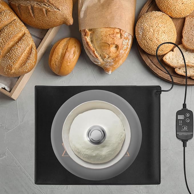 Bread Proofer Bread Dough Starter - Adjustable Temperature 59°F - 140° F Dough Proofer with Thermostat Control Bread Warming Mat