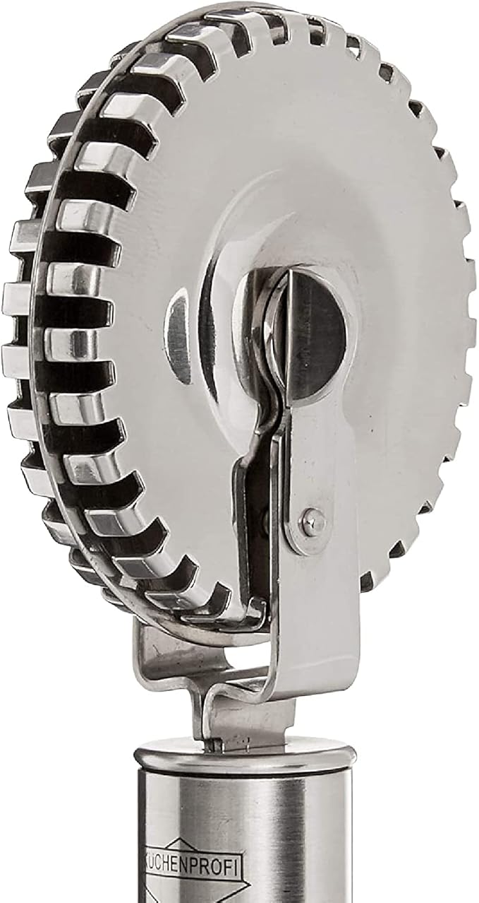 Küchenprofi Ravioli Cutter, 18/10 Stainless Steel Pastry and Pasta Cutting Wheel, Perfect for Cutting, Sealing, and Crimping Fresh Pasta and Pastry Dough
