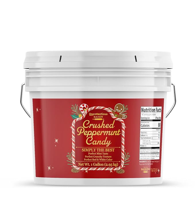 Unpretentious Crushed Peppermint, Marshmallow Bits, & Dutch Cocoa Powder Bundle, Various Sizes, Baking & Cooking