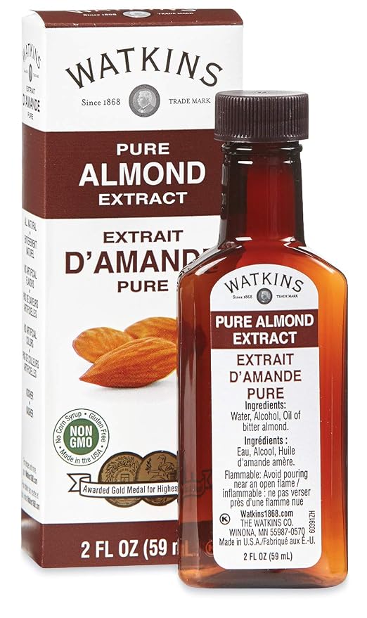Watkins Clear Vanilla Flavor (11 fl. oz.) and Watkins Pure Almond Extract (2 Fl Oz)