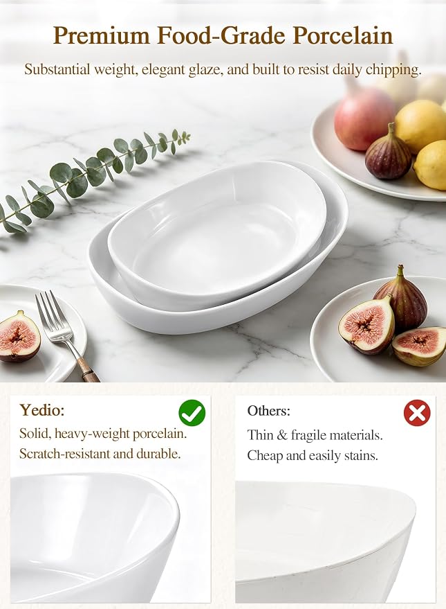 2 Tier Ceramic Fruit Bowl for Kitchen Counter, Elegant Gold Fruit Basket for Countertop, Small & Cute White Porcelain Tiered Serving Tray for Party, Modern Centerpiece for Snack, Candy & Nut