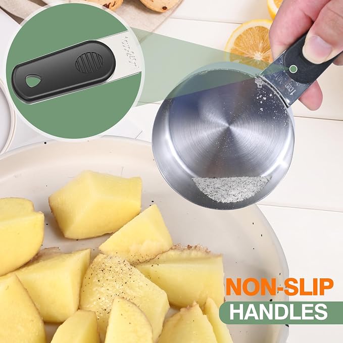 DOTINGHUX 1 Cup Magnetic Grips Stainless Steel Measuring Cup -1PCS