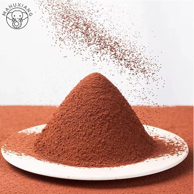 MAHUXIANG Dutch-Processed Cocoa Powder, Rich Red Color for Baking, Drinks, Dark Hot Chocolate, Ice Cream, Brownies, Frosting, 20-24% Fat Content (3.52oz/0.22LB/100g)