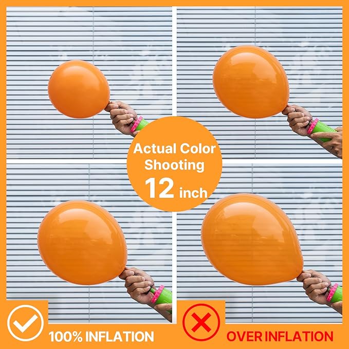 PartyWoo Orange Balloons 100pcs 5 Inch Latex Helium Balloons for Birthday Baby Shower Graduation Fall Tangerine Little Cutie Pumpkin Tropical Sunshine Boho Theme Party Decorations Orange-Y9