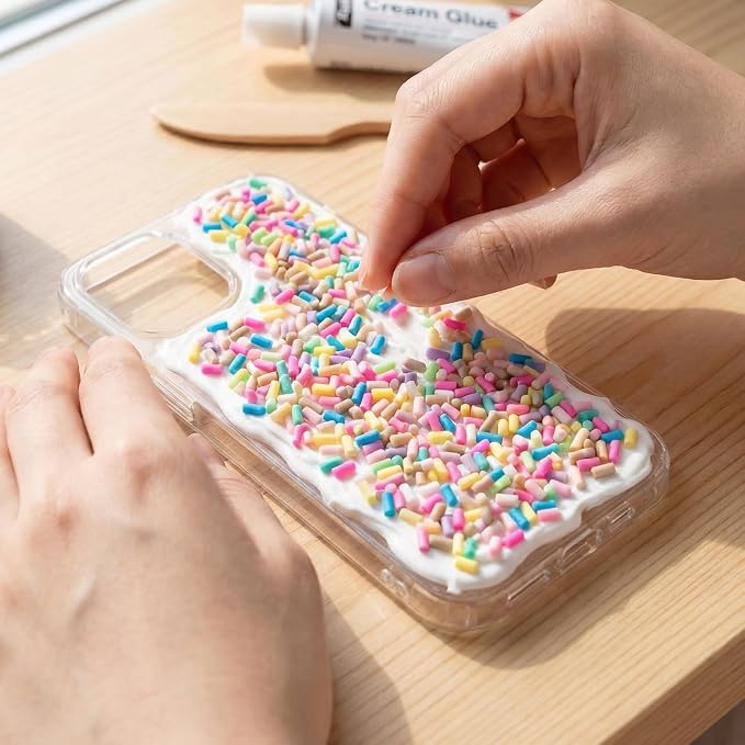 100g Mini Fake Candy Sprinkles, 3mm Polymer Clay Slices Sprinkles for Nail Art, Non-Edible Slime Clay Slices Charm Supplies for Party Wedding Decoration DIY Crafts- Mixed Colors