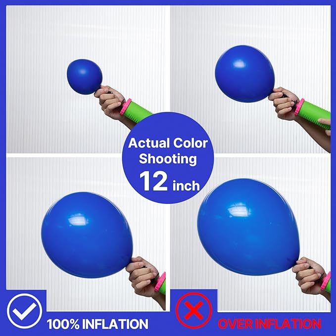 PartyWoo Royal Blue Balloons 127pcs Different Sizes Pack of 36 18 12 10 5 Inch Dark Blue Balloon Arch Kit for Baby Shower Gender Reveal Graduation Under The Sea Birthday Party Decorations Blue-Y59