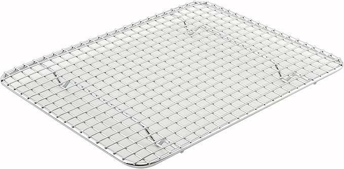 Winco Pan Grate, 8-Inch by 10-Inch,Chrome, Half Size