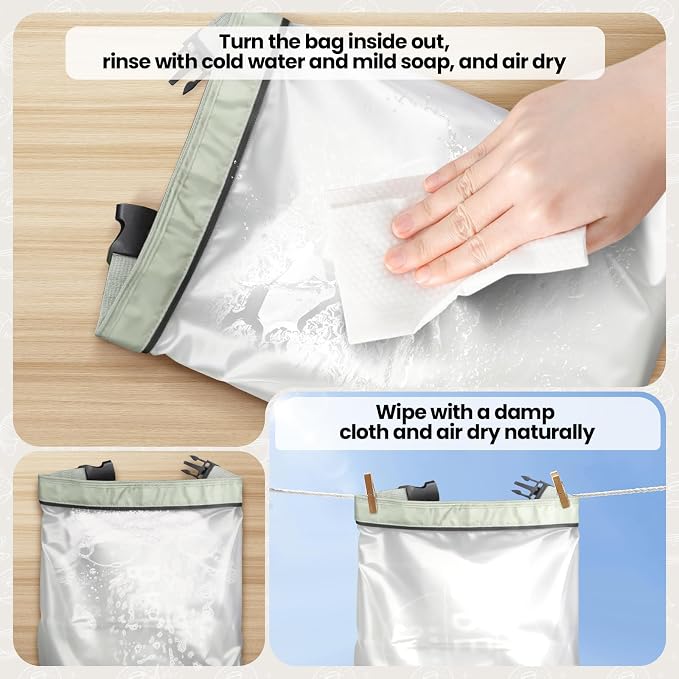 Zunmial 2 Pack Bread Bags for Homemade Bread, 17"×13" Reusable Bread Bag for Fresh Keeping with Lining & Zipper, Freezer Safe & BPA Free, Gift Giving (Green & Yellow)