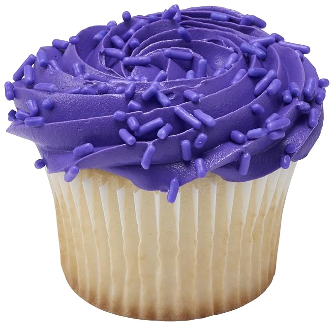 DecoPac Lavender Sprinkles | Extra Large 26oz Pack | Cake Sprinkle Mix, Fancy Sprinkles For Cake Decorating, Handheld Container, Candy Sprinkles, Cake Sprinkles - Purple