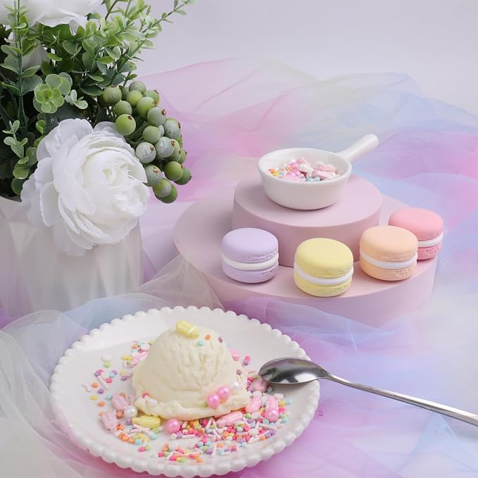 Summer Ice Cream Sprinkles for Cake Decorating, Pastel Sprinkles Popsicle Sugar Baking Edible Cupcake, Cookie, Donut Toppers and Birthday Party Supplies