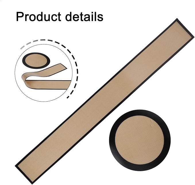 Silicone Non-Stick Baking Mat Set with Bottom and Side Liners for 9 Inch Springform Pan, Leak-Proof Design for Easy Cake Release and Mess-Free Cheesecake Baking(Black)