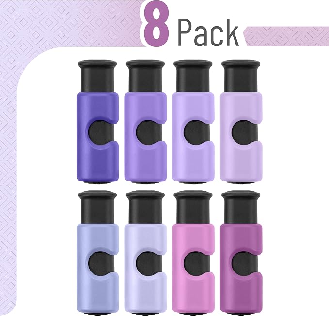 Mr. Pen- Squeeze and Lock Bread Bag Clips, 2.4 Inch, 8 Pack | Multicolor Squeeze Lock Clips, Reusable Bag Closures for Bread, Snacks, Coffee, Food Storage, Fits Thick and Thin Bags