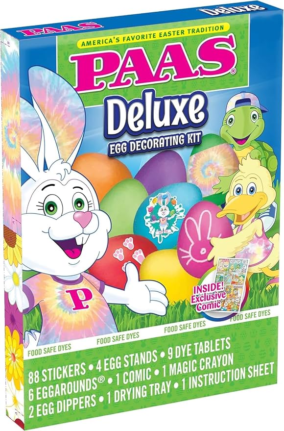 PAAS Deluxe Easter Egg Decorating Kit - America's Favorite Easter Tradition