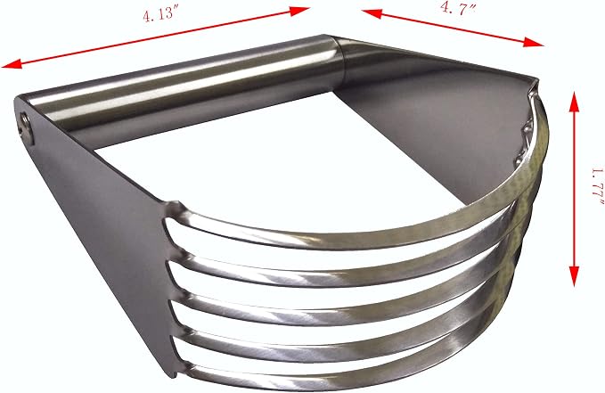 FixtureDisplays® Stainless Steel Pastry Blender and Dough Cutter - Versatile Flour Mixer for Pasta, Pie Crust, and Cake 15015-NEW-NF