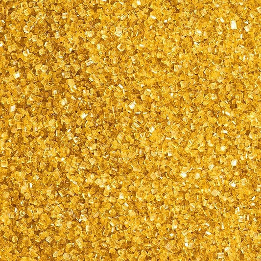Gold Sugar Sprinkles for Baking Edible, Gold Sanding Crystal Sugar for Baking 130g/4.6oz, Cupcake, Cookie and Donuts Toppings, Wedding, Birthday Party Supplies