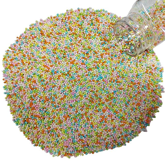 Homankit Pastel Nonpareils Sprinkles Easter Sprinkles Edible Cookie Decorations Mini Pearls for Decorating Cake, Baking, Cupcake Toppers, Ice Cream, Donuts 3.88 Ounce