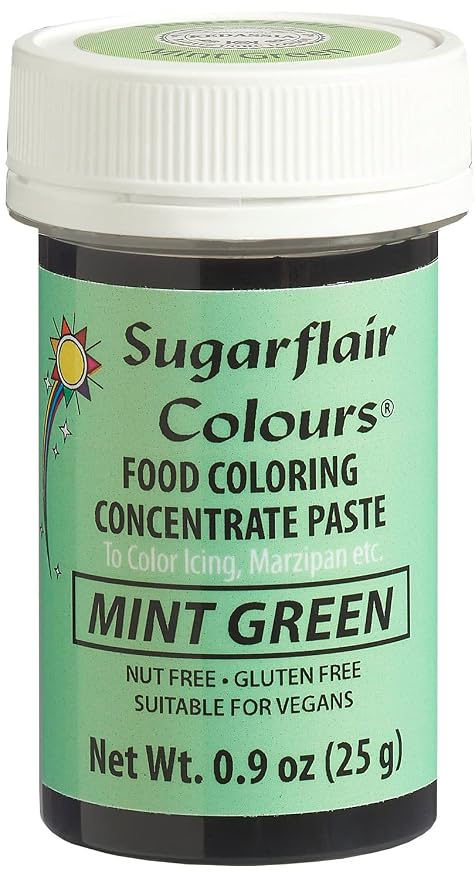 Sugarflair Food Coloring Concentrate Paste, 25 Grams Mint Green